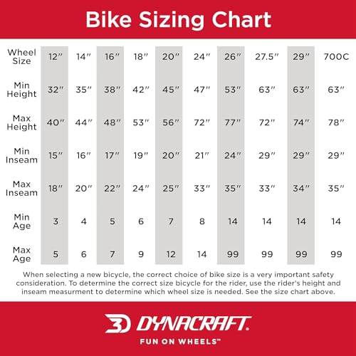 Dynacraft Magna Major Damage Children's Bike – Bold and Durable Design, Perfect for Kids Learning to Ride, Sturdy and Easy to Assemble, Ideal for Young Riders