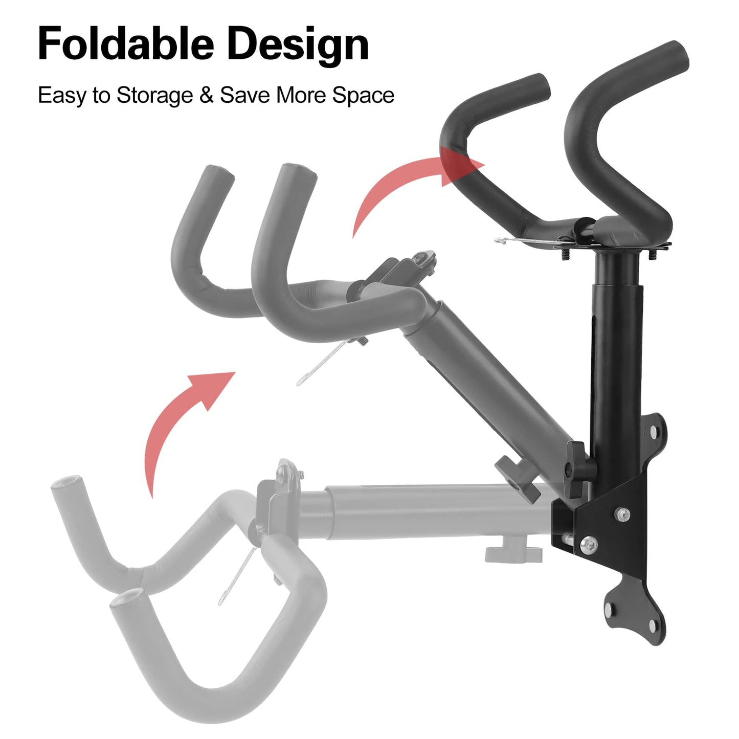 Cyfie Bike Rack Wall Mount Hanger, Horizontal Bicycle Garage Storage Hooks Indoor Bike Holder for Haning Mountain Road Bike in Apartment (2 Pack)